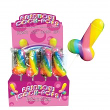 Sexy rainbow lollipop penis