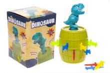 Dinoszaurusz játék egy hordóban