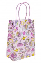Princess gift bag - 16 x 22 x 9 cm