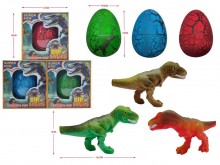 Gigantyczne jajo  - Dinozaur wykluwający się z ...