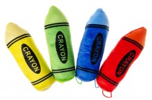 Colorful Cuddly Plush Crayon with Pendant - ...