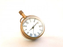 Brass clock - paperweight