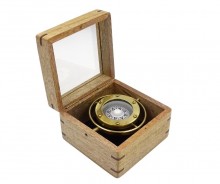 Kompas przechyłowy Gimble w pudełku drewnianym