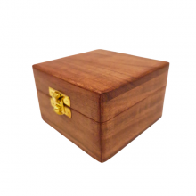 Drewniane Pudełko na Skarby 6 x 6 x 4 cm