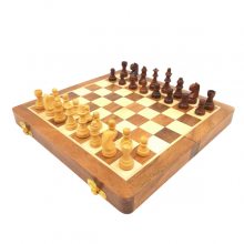 Fából készült mágneses sakkkészletek 25x25 ...