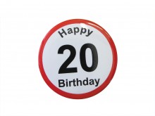 Badge (przypinka) urodzinowy - 20