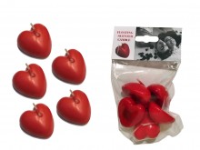 Floating Scented Heart Candle - 5 pieces