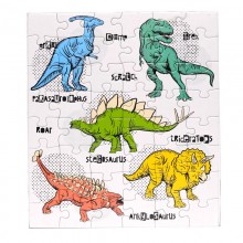 Ekologiczne Puzzle Dinozaury - 48 elementów