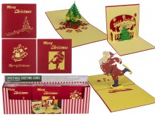 Karnet kartka na święta 3D Merry Christmas