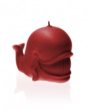 Whale Candle - Pearl Red