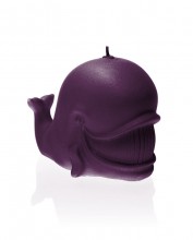 Whale Candle - Pearl Purple