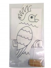 Inflatable Parrot for Colouring