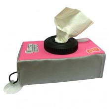 Camera Tissue Box Cover - Pink