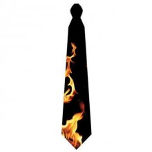 Krawat imprezowy Ogień