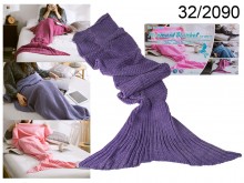Light Purple Mermaid Blanket 180 cm