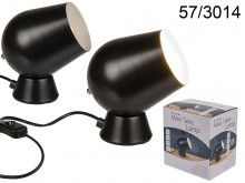 Lampa na biurko metalowa czarna RABAT