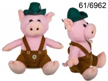 Pluszowa jodłująca świnka w kapeluszu