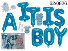 Zestaw balonów liter - It is a boy - To chłopiec