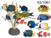 Pluszowy magnes - tropikalne rybki