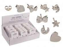 Stud earrings silver 925 - collection for women