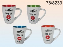 Ceramic mug Coffe, tea or me? - last items