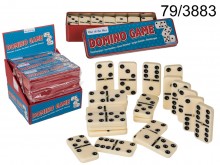 Dominoes game in a metal box