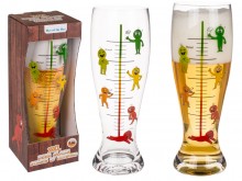Beer glass XL - Stages of drinking