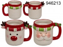 Christmas mug Santa Claus or Reindeer