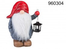 A gnome, a dwarf with an XXL lantern, up to 43 cm ...