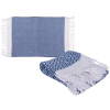 Ręcznik fouta niebiesko-biały 45x70 cm
