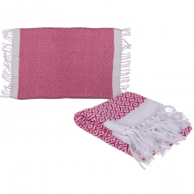 Ręcznik fouta różowo-biały 45x70 cm