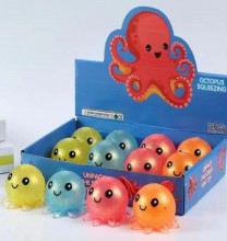 Anti-stress squeezable octopus