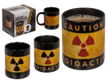 Radiactive nuclear cup - changes color