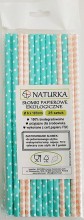 Ecological paper straws - 25 pieces 197 mm (100% ...