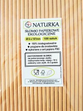 Eco-friendly paper straws - 100 pieces (100% ...