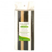 Ecological paper straws - 25 pieces 8x210 mm ...
