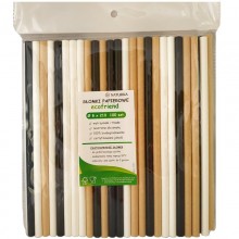 Ecological paper straws - 100 pieces 8x210 mm ...