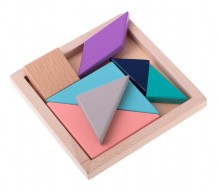 Wooden tangram jigsaw puzzle