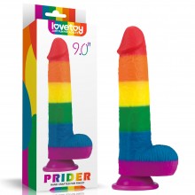 Prider rainbow dildo - 22.5 cm