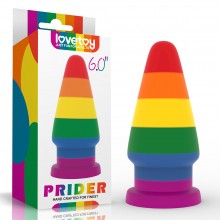 Prider rainbow anal plug - 15 cm