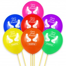 Super Dick Forever balloons - set of 7