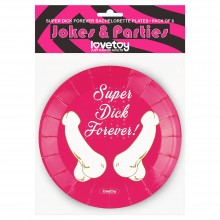 Super Dick Forever paper plates - 6 pieces