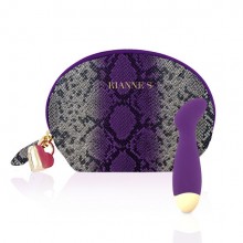 Luxurious Boa vibrator + cosmetic bag - purple