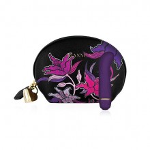 Mini G Floral vibrator + cosmetic bag - purple