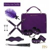 Эксклюзивный БДСМ эротический комплект с сумкой - фиолетовый