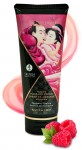 Jadalny krem do masażu Shunga 200 ml - malinowe pocałunki