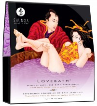 Luxurious bath in Shunga gel pearls - lotus flower