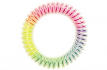 Rainbow phone cord bracelet