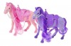 Фигурка лошади, розовый и фиолетовый микс