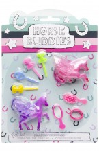 Set of unicorns with care accessories
